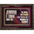 JEHOVAH EL GIBBOR MIGHTY GOD MIGHTY TO SAVE  Eternal Power Wooden Frame  GWGLORIOUS10715  "45X33"