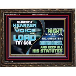 DILIGENTLY HEARKEN TO THE VOICE OF THE LORD THY GOD  Children Room  GWGLORIOUS10717  "45X33"