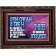 JEHOVAH JIREH OUR GOODNESS FORTRESS HIGH TOWER DELIVERER AND SHIELD  Encouraging Bible Verses Wooden Frame  GWGLORIOUS10750  