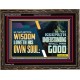 HE THAT GETTETH WISDOM LOVETH HIS OWN SOUL  Bible Verse Art Wooden Frame  GWGLORIOUS10761  