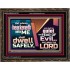 WHOSO HEARKENETH UNTO THE LORD SHALL DWELL SAFELY  Christian Artwork  GWGLORIOUS10767  "45X33"