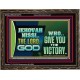 JEHOVAHNISSI THE LORD GOD WHO GIVE YOU THE VICTORY  Bible Verses Wall Art  GWGLORIOUS10774  