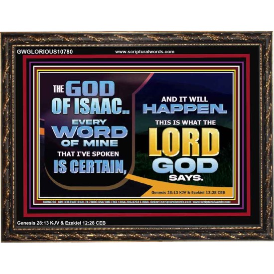 THE WORD OF THE LORD IS CERTAIN AND IT WILL HAPPEN  Modern Christian Wall Décor  GWGLORIOUS10780  