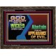 GOD IS ANGRY WITH THE WICKED EVERY DAY  Biblical Paintings Wooden Frame  GWGLORIOUS10790  