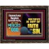 WHATSOEVER IS NOT OF FAITH IS SIN  Contemporary Christian Paintings Wooden Frame  GWGLORIOUS10793  "45X33"