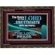 THE VOICE OF THE LORD GIVE STRENGTH UNTO HIS PEOPLE  Contemporary Christian Wall Art Wooden Frame  GWGLORIOUS10795  