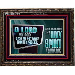 CAST ME NOT AWAY FROM THY PRESENCE AND TAKE NOT THY HOLY SPIRIT FROM ME  Religious Art Wooden Frame  GWGLORIOUS11740  "45X33"
