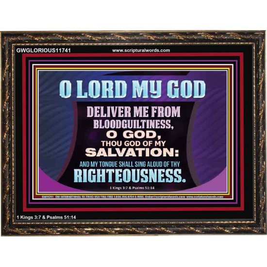 DELIVER ME FROM BLOODGUILTINESS  Religious Wall Art   GWGLORIOUS11741  