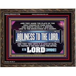 THE HOLY CROWN OF PURE GOLD  Righteous Living Christian Wooden Frame  GWGLORIOUS11756  "45X33"