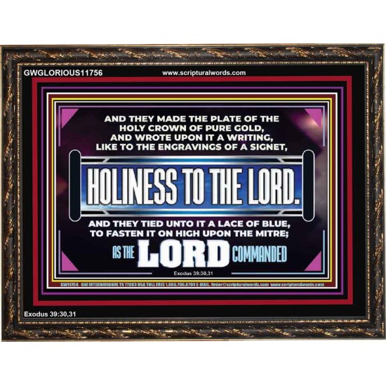 THE HOLY CROWN OF PURE GOLD  Righteous Living Christian Wooden Frame  GWGLORIOUS11756  