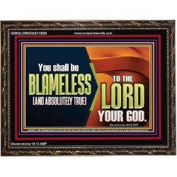 BE ABSOLUTELY TRUE TO THE LORD OUR GOD  Children Room Wooden Frame  GWGLORIOUS11920  
