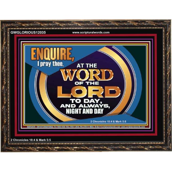 THE WORD OF THE LORD IS FOREVER SETTLED  Ultimate Inspirational Wall Art Wooden Frame  GWGLORIOUS12035  