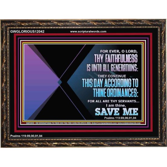 THIS DAY ACCORDING TO THY ORDINANCE O LORD SAVE ME  Children Room Wall Wooden Frame  GWGLORIOUS12042  
