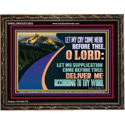 LET MY SUPPLICATION COME BEFORE THEE O LORD  Scripture Art Wooden Frame  GWGLORIOUS12053  "45X33"