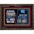 GIVE THANKS ALWAYS FOR ALL THINGS UNTO GOD  Scripture Art Prints Wooden Frame  GWGLORIOUS12060  "45X33"