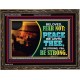 BELOVED BE STRONG YEA BE STRONG  Biblical Art Wooden Frame  GWGLORIOUS12062  