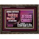 THE MERCY OF OUR LORD JESUS CHRIST UNTO ETERNAL LIFE  Christian Quotes Wooden Frame  GWGLORIOUS12117  