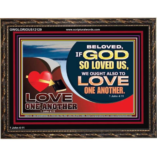 LOVE ONE ANOTHER  Custom Contemporary Christian Wall Art  GWGLORIOUS12129  