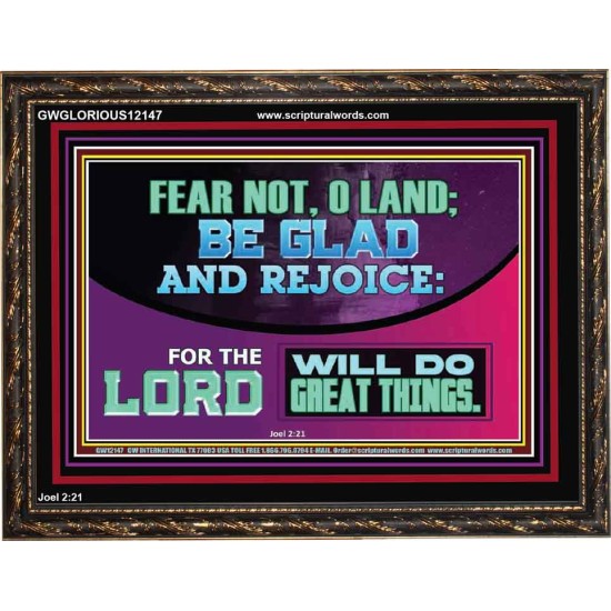 THE LORD WILL DO GREAT THINGS  Custom Inspiration Bible Verse Wooden Frame  GWGLORIOUS12147  