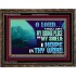 THOU ART MY HIDING PLACE AND SHIELD  Large Custom Wooden Frame   GWGLORIOUS12159  "45X33"