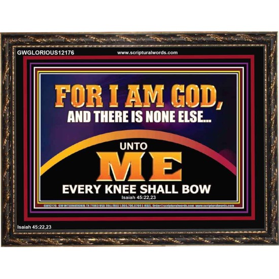 UNTO ME EVERY KNEE SHALL BOW  Scripture Wall Art  GWGLORIOUS12176  