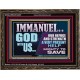 IMMANUEL GOD WITH US OUR REFUGE AND STRENGTH MIGHTY TO SAVE  Ultimate Inspirational Wall Art Wooden Frame  GWGLORIOUS12247  