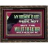 JESUS SAID MY JUDGMENT IS JUST  Ultimate Power Wooden Frame  GWGLORIOUS12323  "45X33"