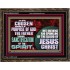 CHOSEN ACCORDING TO THE PURPOSE OF GOD THE FATHER THROUGH SANCTIFICATION OF THE SPIRIT  Church Wooden Frame  GWGLORIOUS12432  "45X33"
