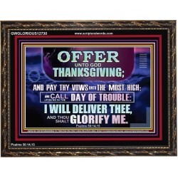 PAY THY VOWS UNTO THE MOST HIGH  Christian Artwork  GWGLORIOUS12730  "45X33"