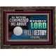 IN THE NAME OF THE LORD WILL I DESTROY THEM  Biblical Paintings Wooden Frame  GWGLORIOUS12966  