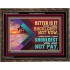 BETTER IS IT THAT THOU SHOULDEST NOT VOW  Biblical Art Wooden Frame  GWGLORIOUS12975  "45X33"