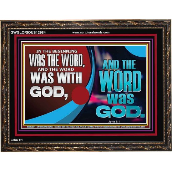 THE WORD OF LIFE THE FOUNDATION OF HEAVEN AND THE EARTH  Ultimate Inspirational Wall Art Picture  GWGLORIOUS12984  