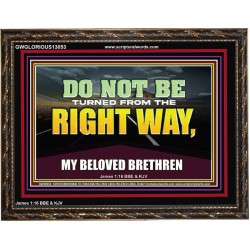 DO NOT BE TURNED FROM THE RIGHT WAY  Eternal Power Wooden Frame  GWGLORIOUS13053  "45X33"