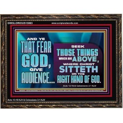 THE RIGHT HAND OF GOD  Church Office Wooden Frame  GWGLORIOUS13063  "45X33"