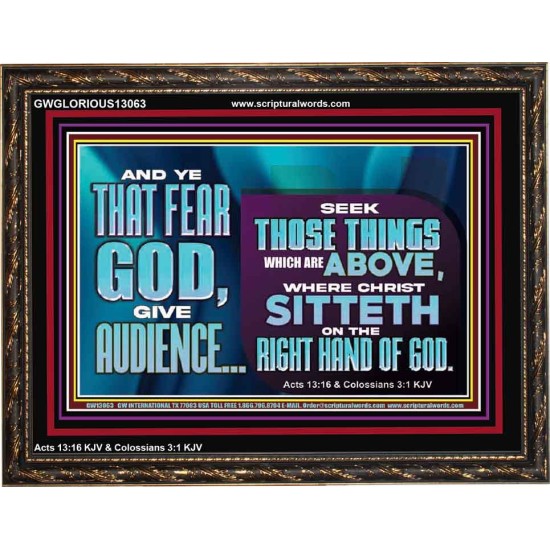 THE RIGHT HAND OF GOD  Church Office Wooden Frame  GWGLORIOUS13063  