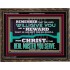 THE LORD WILL GIVE YOU AS A REWARD  Eternal Power Wooden Frame  GWGLORIOUS13080  "45X33"