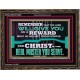THE LORD WILL GIVE YOU AS A REWARD  Eternal Power Wooden Frame  GWGLORIOUS13080  