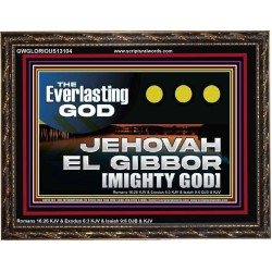 EVERLASTING GOD JEHOVAH EL GIBBOR MIGHTY GOD   Biblical Paintings  GWGLORIOUS13104  "45X33"