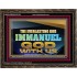 EVERLASTING GOD IMMANUEL..GOD WITH US  Contemporary Christian Wall Art Wooden Frame  GWGLORIOUS13105  "45X33"