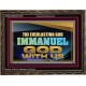 EVERLASTING GOD IMMANUEL..GOD WITH US  Contemporary Christian Wall Art Wooden Frame  GWGLORIOUS13105  