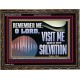 VISIT ME O LORD WITH THY SALVATION  Glass Wooden Frame Scripture Art  GWGLORIOUS13136  