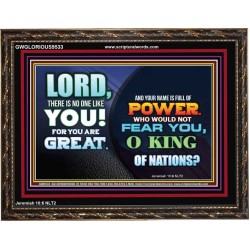 A NAME FULL OF GREAT POWER  Ultimate Power Wooden Frame  GWGLORIOUS9533  "45X33"
