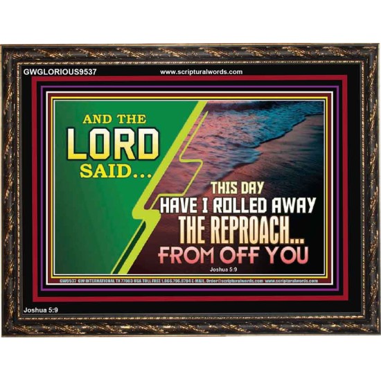 YOUR REPROACH ROLLED AWAY  Children Room Wooden Frame  GWGLORIOUS9537  