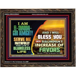 SERVE ME FAITHFULLY  Unique Power Bible Wooden Frame  GWGLORIOUS9541  "45X33"