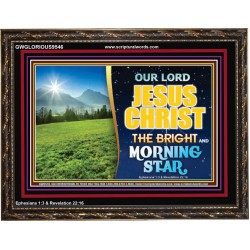 JESUS CHRIST THE BRIGHT AND MORNING STAR  Children Room Wooden Frame  GWGLORIOUS9546  "45X33"