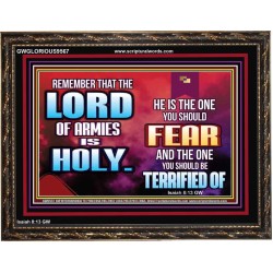 FEAR THE LORD WITH TREMBLING  Ultimate Power Wooden Frame  GWGLORIOUS9567  "45X33"