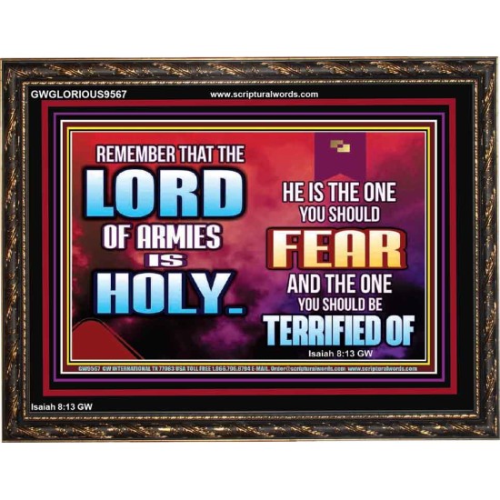 FEAR THE LORD WITH TREMBLING  Ultimate Power Wooden Frame  GWGLORIOUS9567  