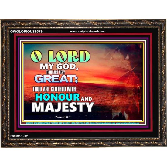 MY GOD THOU ART VERY GREAT  Church Wooden Frame  GWGLORIOUS9579  