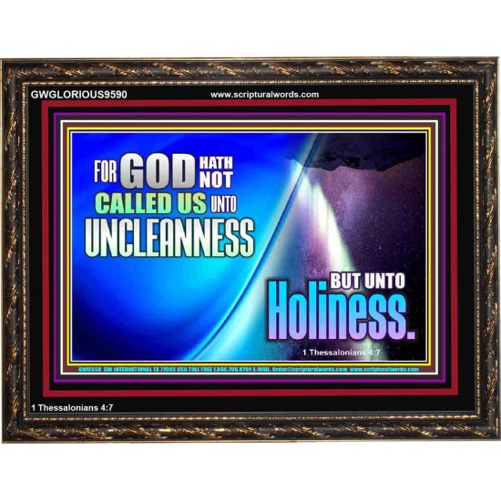 CALL UNTO HOLINESS  Sanctuary Wall Wooden Frame  GWGLORIOUS9590  