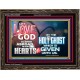 LED THE LOVE OF GOD SHED ABROAD IN OUR HEARTS  Large Wooden Frame  GWGLORIOUS9597  